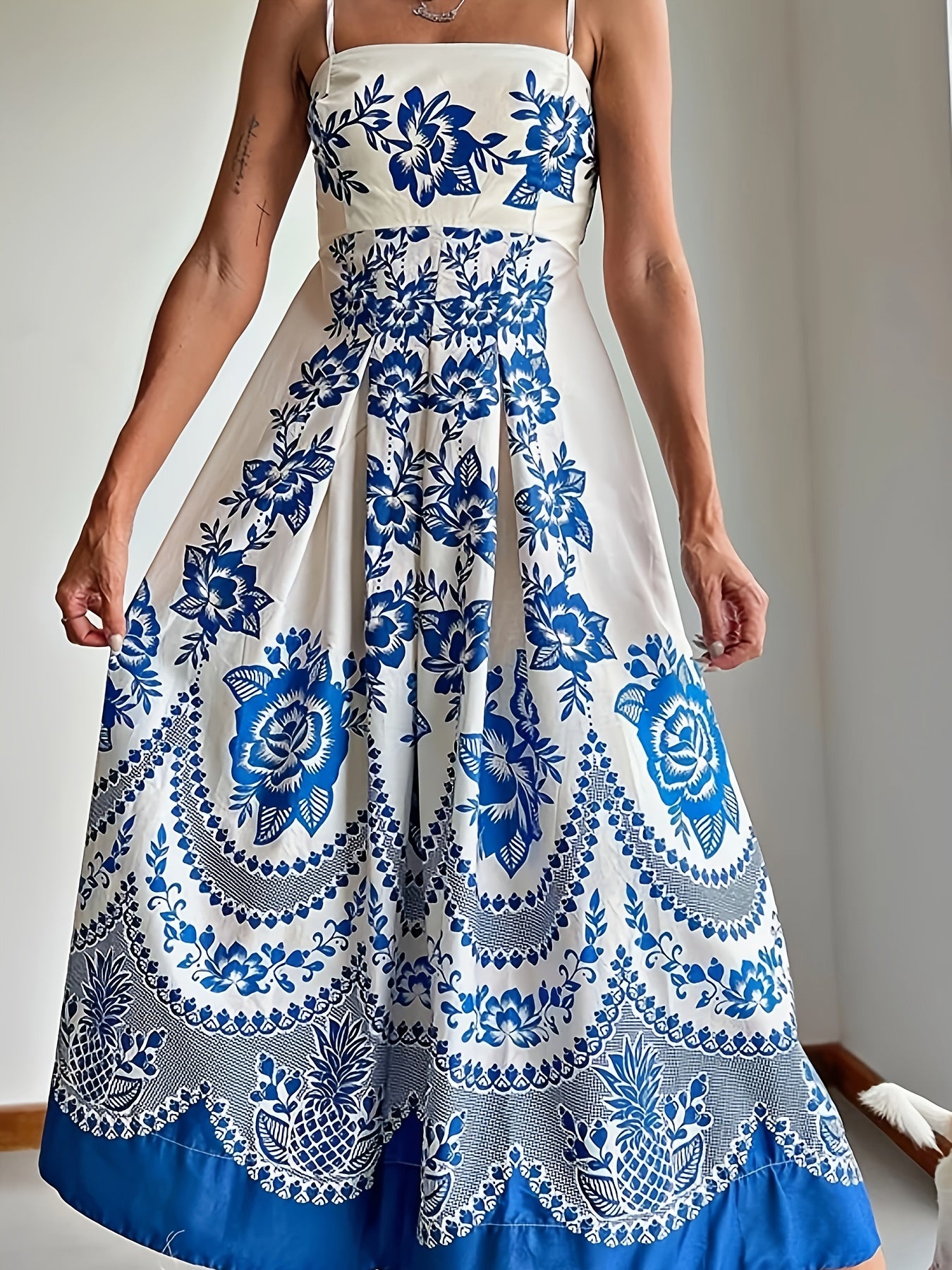 Spring And Summer Women's Dresses, Retro Ethnic Camisole Dresses, Women's Bohemian Printed Dresses